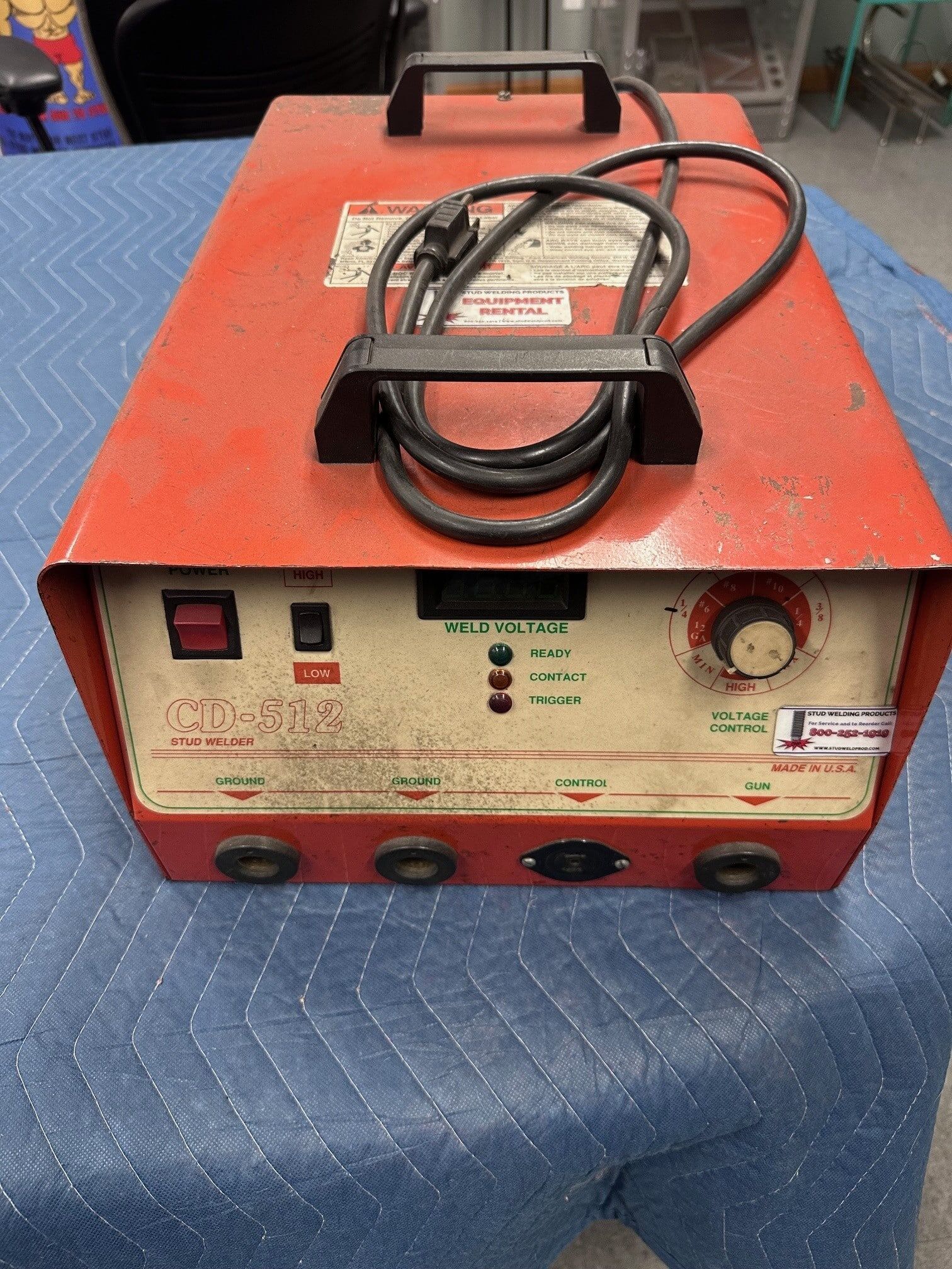 USED ProWeld 512 CD Stud Welder (3/8" Max Dia.)