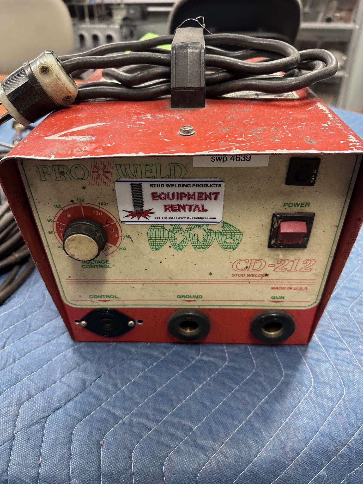USED ProWeld 212 CD Stud Welder (1/4" Max Stud Dia.)