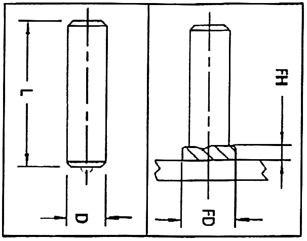 NT-12 34 No-Thread Studs - Image 2