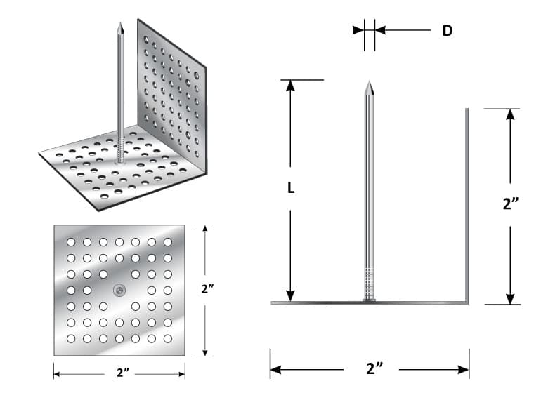 90 degree insulation hanger