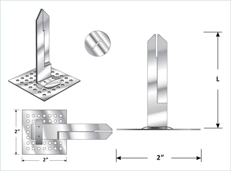 prong hanger with washer