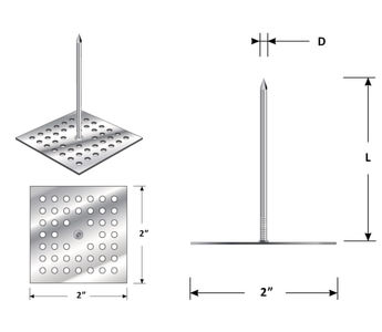 perforated base insulation hanger