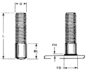 Full Base Studs FB 18 FB 789 FB 3410 FB 5811 FB 1213 FB 71614 FB 3816 FB 51618 FB 1420